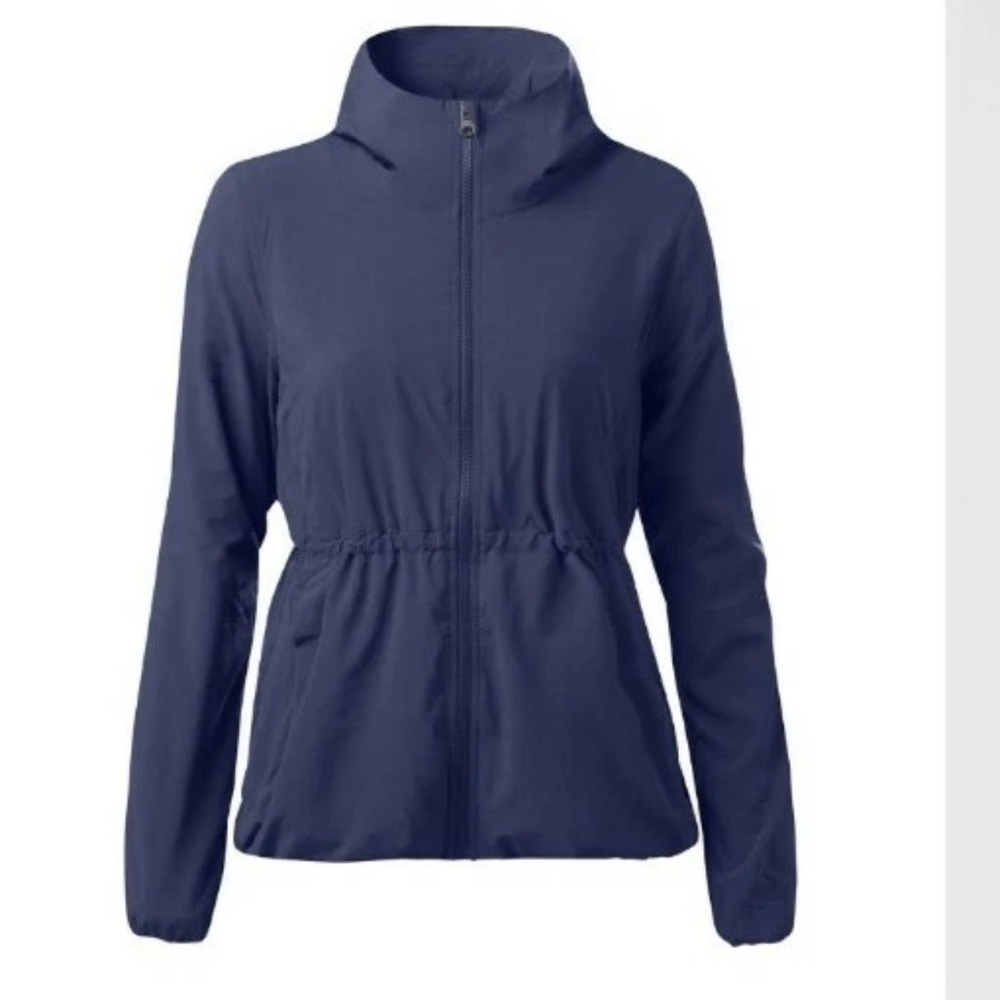 Lululemon "Belle" Jacket Deep Indigo Hood Lightweight 6.